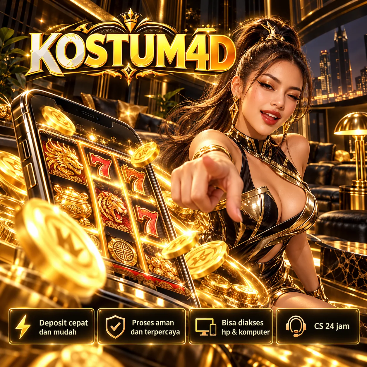 Ilustrasi resmi KOSTUM4D — Studio Perangkat